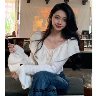 Salty&Sweet áo len áo cardigan áo khoác tingoan Hàn Phong Thời trang Comfortable WXF2392OK2