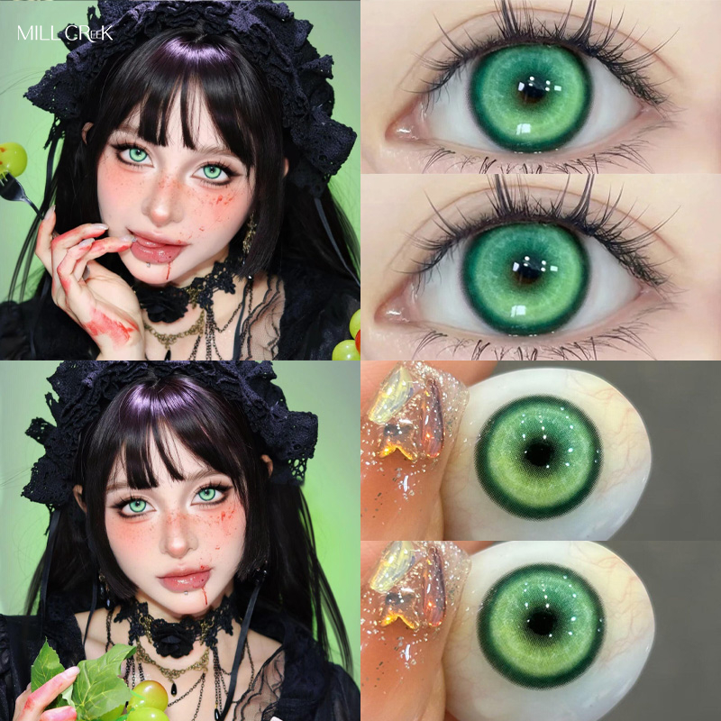 Mill CREEK Ống kính tiếp xúc Độ 14,5mm Hỗn hợp Race Thoải mái Cosplay Sinh viên 2 chiếc1Year