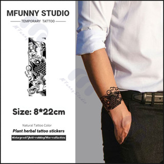  【MF Magic Tattoo Hình Xăm Thảo Dược Tạm Thời Vòng Tay Nhật Cổ Cá Chép Kéo Dài 7-15 Ngày Chống Nước Chống Cọ Xát 
