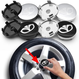 Daewoo 4 cái / 1 bộ 60mm bánh xe ô tô trung tâm vỏ trung tâm logo trung tâm cho Daewoo Espero Nexia Matiz Kalos Lanos Gentra Nubira