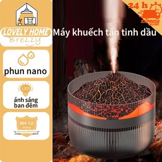 Phòng Ngủ Tinh Dầu Thơm Máy 2000ml Ngọn Lửa Tự Động Máy Tạo Độ Ẩm Phòng Khách Máy Khuếch Tán Tinh Dầu
