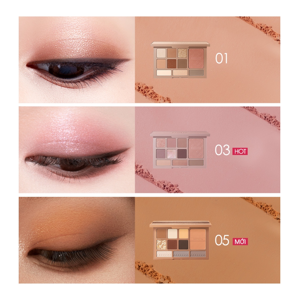 Bảng Phấn Mắt Carslan 10 Màu Trang Điểm Đa Chức Năng Phấn Má Hồng Phấn Bắt Sáng Tạo Khối Người mới bắt đầu phải mua 12g | BigBuy360 - bigbuy360.vn