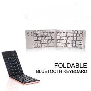 Bàn phím máy tính không dây Bàn phím Bluetooth gấp di động tiện dụng Bàn phím Mini siêu mỏng Im lặng Click cho máy tính bảng / máy tính xách tay / PC / Ipad / điện thoại
