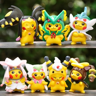 7 Cái / bộ Pokemon Anime Nhân Vật Pikachu Cosplay Series Nhân Vật Hành Động PVC Đồ Chơi Mô Hình Búp Bê Dễ Thương Quà Tặng Trẻ Em