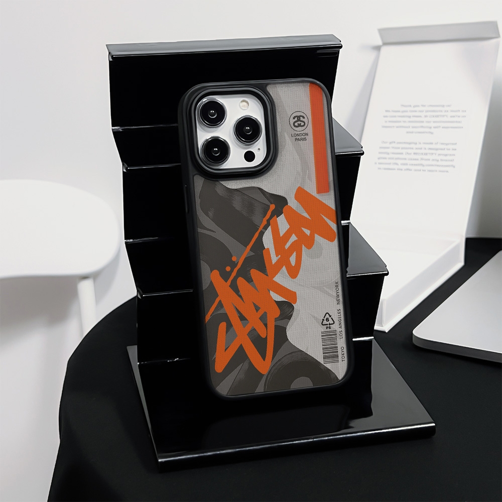 Ốp điện thoại mềm Graffiti Trend Stussy cho iphone 16 Pro Max 15 Pro Max 14 Pro Max i14 13 Pro Max i