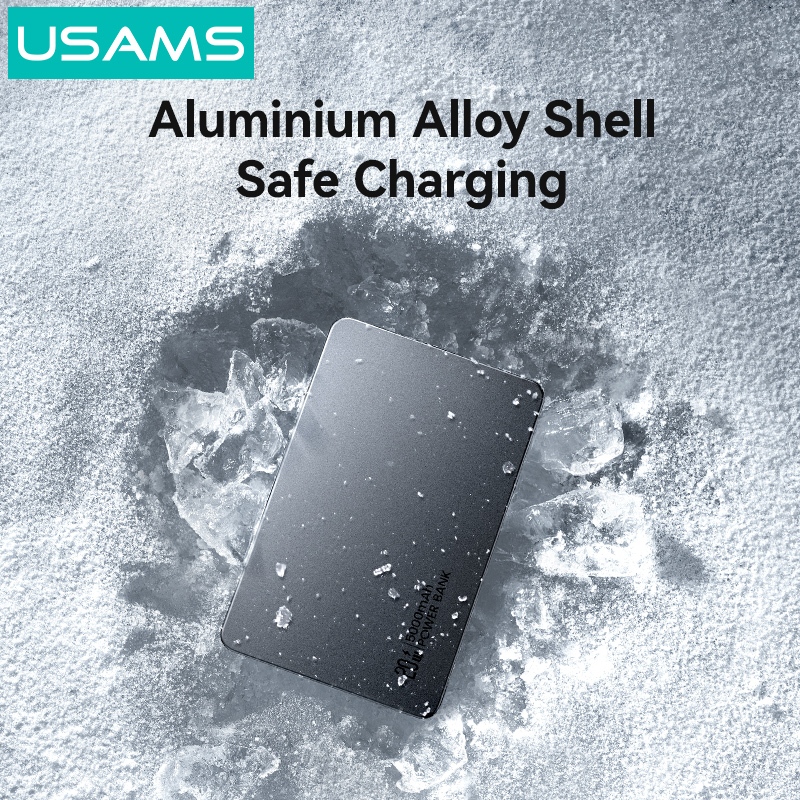 USAMS Wireless Power Bank 5000 / 10000mAh Sạc từ tính không dây Sạc nhanh USB-C Đầu vào / Ra cho iP17 16 15 14 13 12 Series | BigBuy360 - bigbuy360.vn