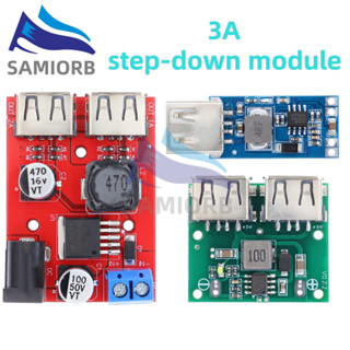 Dual USB DC-DC 9V 12V 24V 36V sang 5V 3A Bước Xuống Buck Bộ Chuyển Đổi Ban Sạc Ô Tô Mô Đun Năng Lượng Mặt Trời