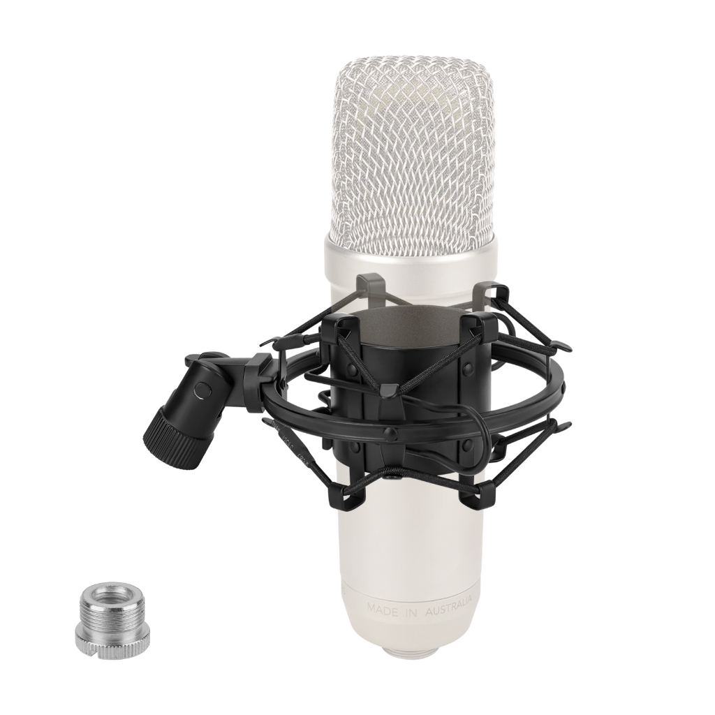 Geekria Micro Shock Mount, Tương thích với Audio Technica AT2020, AT2035, AT2050, MXL V67G, Kẹp giữ 