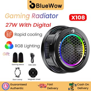  Bluewow X108   X109 27W Bộ tản nhiệt điện thoại bán dẫn Tản nhiệt làm mát Turbo Hurricane Game Cooler Điện thoại di động Quạt làm mát Tản nhiệt cho thông minh 