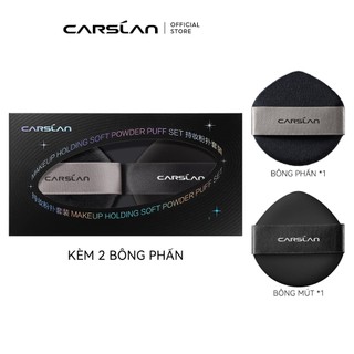  Carslan 2 Bộ Trang Điểm Spone Liquid Foundation Puff + Loose powder Puff 