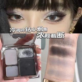 Bảng Phấn Mắt Bốn Màu Lì / Nhũ Ngọc Trai Trang Điểm Mắt Khói Phong Cách Âu Mỹ