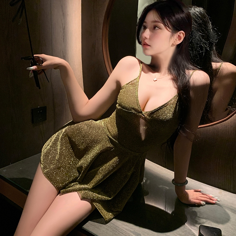 [Bebinca] Đa dạng Mở Đáy Quần Áo Liền Quần Gợi Cảm Váy Ngủ Phong Cách Mới D999