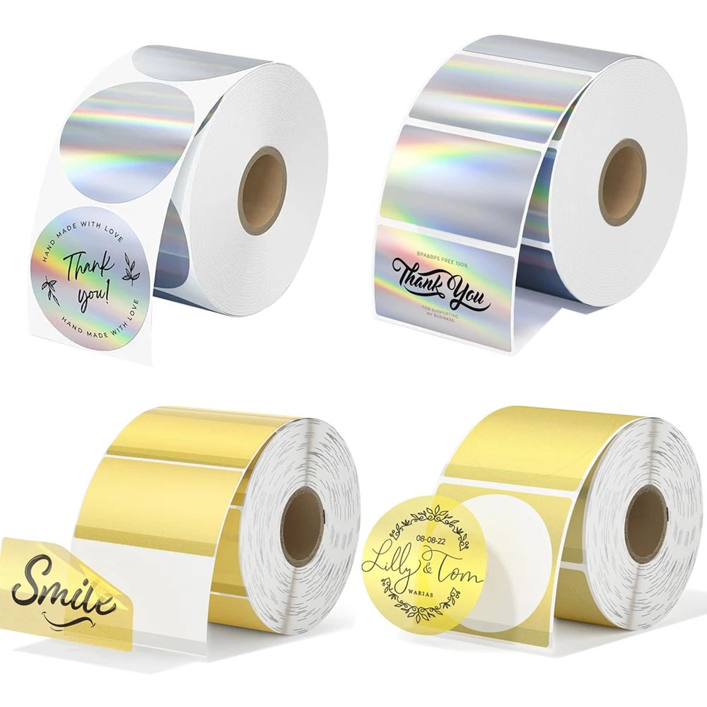 400 / 500 Chiếc Nhãn Tròn Nhiệt Giấy Thiền Cho Miếng Dán Đồ Dùng Học Tập Địa Chỉ Cho Máy In Phomemo 