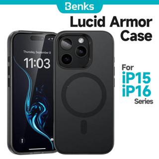 [Benks Official] Vỏ bảo vệ từ tính Benks Lucid Armor cho IPhone 16 Plus15 Pro Max Vỏ giảm xóc túi khí bảo vệ toàn diện