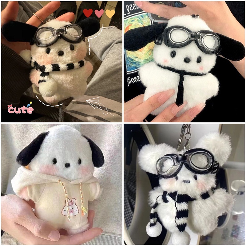 Móc Khóa Hình Chú Chó Nhồi Bông Dễ Thương