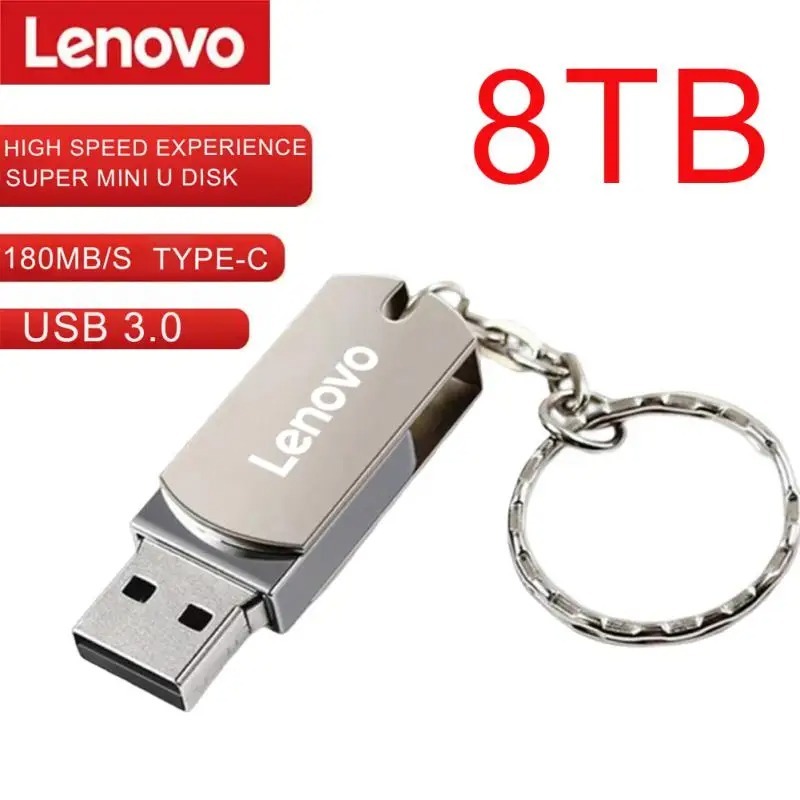 Chính Hãng Lenovo 16TB 8TB usb Flash Drive 2 Trong 1 Lightning Pen Drive 1TB U Đĩa Cho Iphone Androi