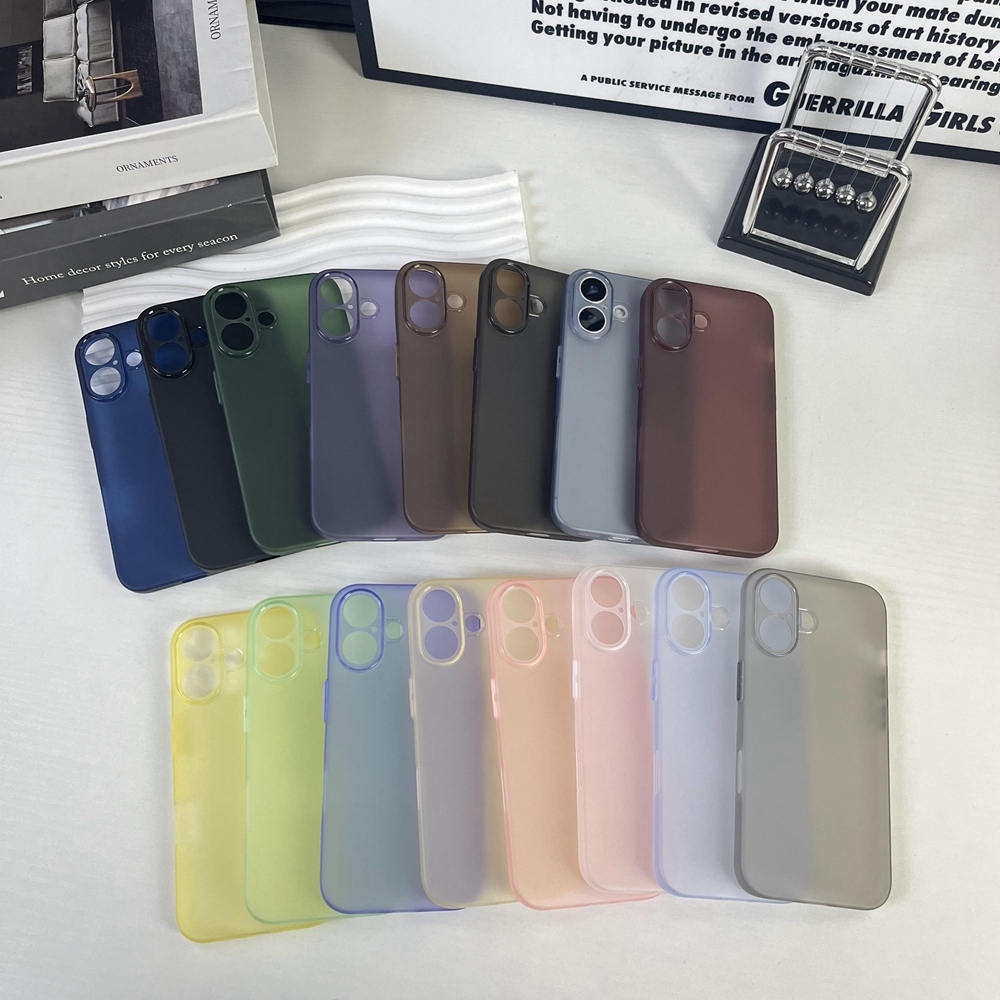 Ốp điện thoại TPU mềm siêu mỏng 0,3mm cho iPhone 16 Pro Max 16 Plus 16e 17e Vỏ nhiều màu