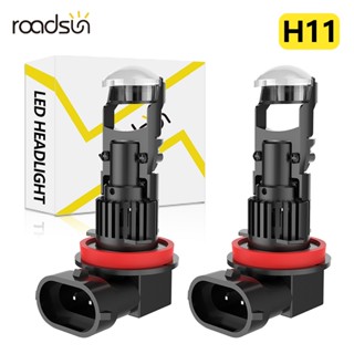 Roadsun 2 Bóng Đèn Pha Ô Tô LED H11 H9 H8 26000LM 150W 6500K Trắng Siêu Sáng Mini Ống Kính Máy Chiếu CSP Chip Bóng Đèn Sương Mù Ô Tô 12V 24V Lắp Đặt Dễ Dàng Canbus Không Lỗi