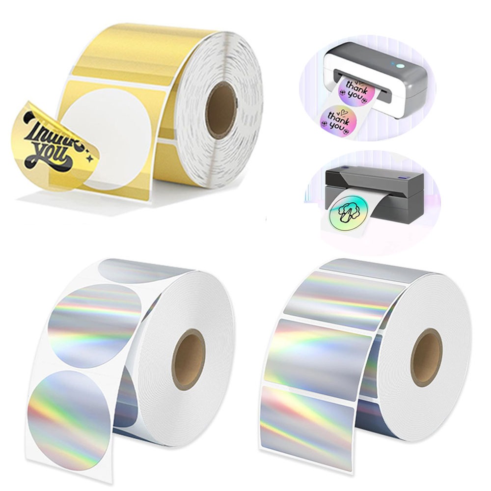 Hình ba chiều Laser Bạc Nhiệt Miếng Dán DIY Con Dấu Nhãn Thẻ Lễ Hội Thủ Công Trang Trí Tiệc Cho Phom