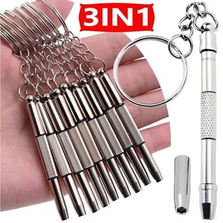 💕Dy💕Tua vít 3 trong 1 tiện Tuốc nơ vít kính loại B Công cụ sửa chữa đồng hồ kính đa năng mini