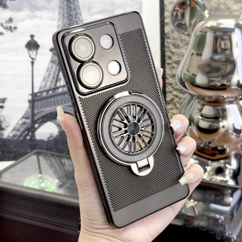 Xiaomi Redmi Note 13 5G Redmi Note 13 Pro 5G Note 13 Pro plus Vỏ cứng hỗ trợ giá đỡ bảo vệ chống rơi sang trọng mạ điện chống sốc