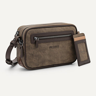 P PEDRO Túi Điện Thoại Di Động Phong Cách Mới Nam Mềm Dây Kéo Đeo Ngang Túi Vuông Nhỏ Túi Đeo Vai PM2-26320193