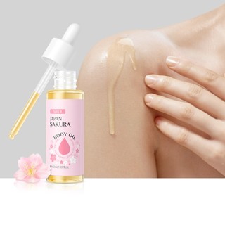Laikou Japan Sakura Body Oil Giảm xỉn màu Tăng cường làn da rạng rỡ Làm mềm da 50ml