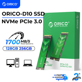 Orico Ổ cứng SSD PCIe 3.0 M.2 2280 NVME SSD 1700MB/s 128GB / 256GB (D10)