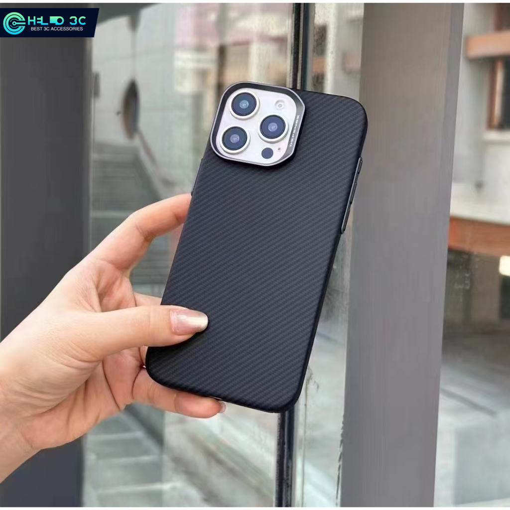 【DEFENSE】 Ốp lưng Kevlar siêu mỏng 0.99 mm cho ốp lưng iphone 16 / 15 chống sốc cho ốp lưng iphone 1