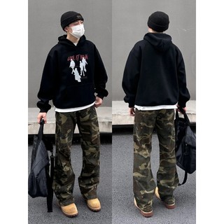 PEAR DODO Áo hoodie in hình dáng rộng thời trang đường phố Mỹ dành cho nam và nữ áo khoác cặp đôi lười biếng giản dị