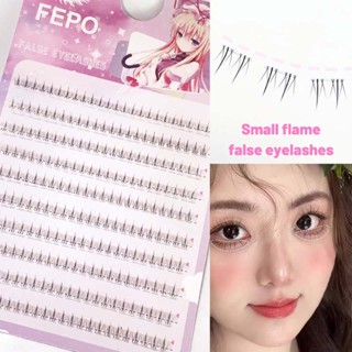 Fepo 10 hàng Lông mi giả dưới Cụm đơn EyeLash Lông mi dưới tự nhiên 3-6mm