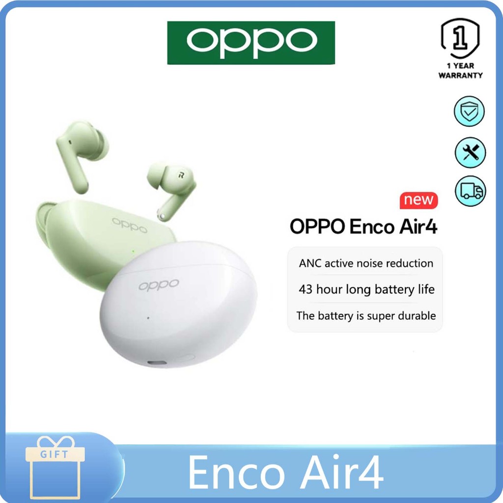 OPPO Enco Air4 real wireless Bluetooth headphones active noise-cancelling in-ear music sports runnin