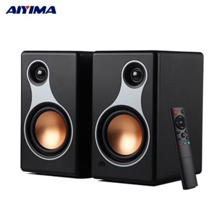 Aiyima S500 Cổ Điển Kệ Sách Loa Bluetooth Không Dây 120W Hifi Active Loa Cho Gia Đình Máy Tính Trò Chơi Đồng Trục Quang RCA
