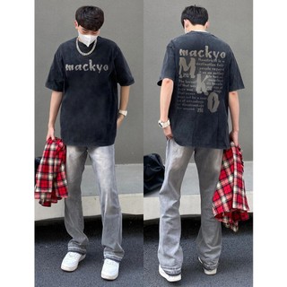 PEAR DODO Áo thun ngắn tay cotton đường phố cao cấp Mỹ thương hiệu thời trang nặng nề để mặc Châu Âu và Hoa Kỳ dáng rộng hàng đầu