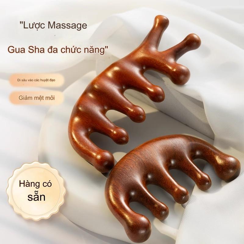 Lược Massage Nhựa Da Đầu Cơ Thể Kinh Tuyến Lưu Thông Máu Gỗ Đàn Hương Chống Tĩnh Điện Đầu Rộng Lược Massage Đa Năng Đầu Massage Mặt Mũi Cạp Trị Liệu Tóc