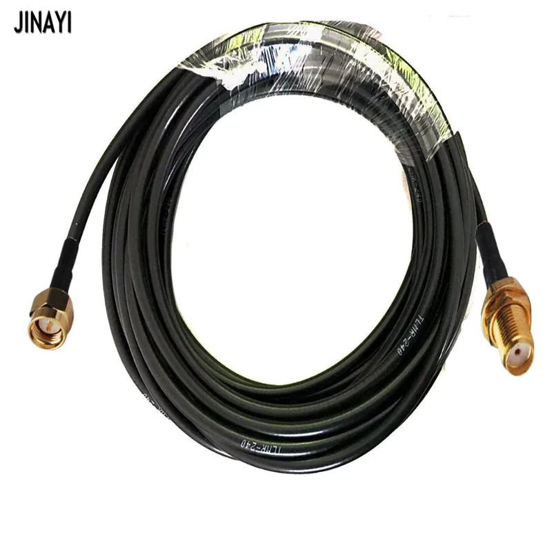 1PC LMR240 RF Cáp đồng trục SMA Nữ sang SMA Đầu nối nam LMR-240 Cáp đồng trục mất thấp 1 / 2 / 3 / 5