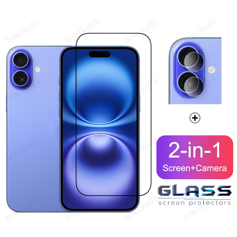 Kính cường lực cho iPhone 16 15 14 Plus 13 12 11 Pro Max 12 13 Mini 6 7 8 6s Plus 5 5s 4 4s 2 trong 
