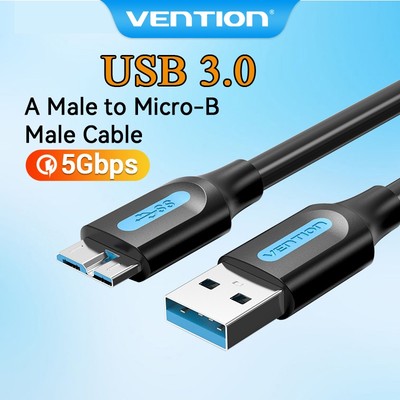 Cáp Micro B Vention USB 3,0 Tốc Độ Cao 5Gbps 3A Sạc Điện Thoại / Đồng Bộ Ổ Cứng