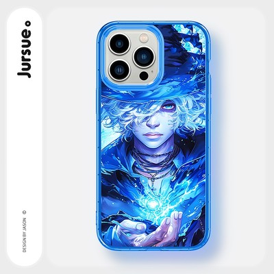 Jursue Phim hoạt hình vui nhộn Anime Vỏ điện thoại mềm chống sốc Tương thích cho iPhone 16 15 14 13 12 11 Pro Max SE 2020 X XR XS ip 8 7 Plus Z1293Q