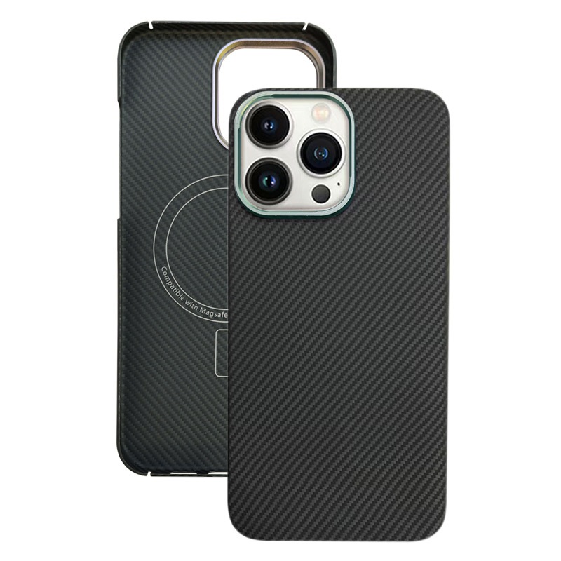 Ốp điện thoại iphone 16promax Kevlar iphone16pro Aramid fiber 600D từ tính