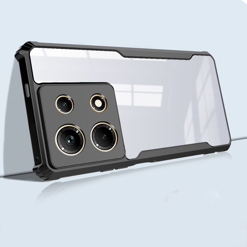 Ốp Điện Thoại Chống Sốc Cho Infinix Note 40 Pro + 40X 30 GT 20 Pro 5G Ốp Lưng PC Trong Suốt Ốp Lưng Bảo Vệ TPU Ốp Lưng