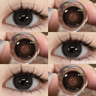 Set 2 Kính Áp Tròng Màu Đen 14.5mm Chuyên Dụng Cho Mắt To Tròng