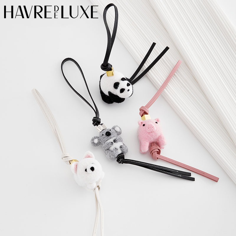HAVREDELUXE Thích hợp cho Loewe Charm Mặt dây chuyền dễ thương Loewe Túi Mặt dây chuyền Koala Panda 