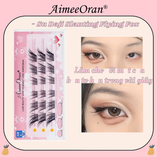 Aimeeoran Cold Fox Series Sodaji Duyên Dáng Gương Lông Mi Giả Mười Hàng Dung Tích Lớn Cụm Đơn Đầu Mắt Sợi Dài Mô Phỏng Lông Mi