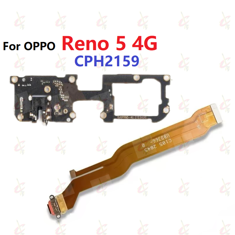 Dây nguồn Cụm chân sạc Cho Oppo Reno 5 4G CPH2159 cụm mic