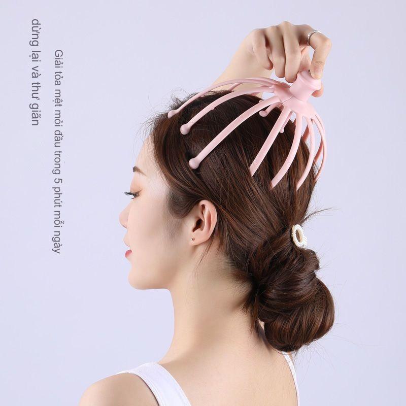 Máy mát xa đầu COD Máy mát xa da đầu 12 ngón tay Máy gãi đầu để giảm đau Chăm sóc đầu Massage Máy mát xa cơ thể Đầu bạch tuộc Máy mát xa da đầu Thiết bị cổ Giải phóng căng thẳng Máy mát xa thư giãn