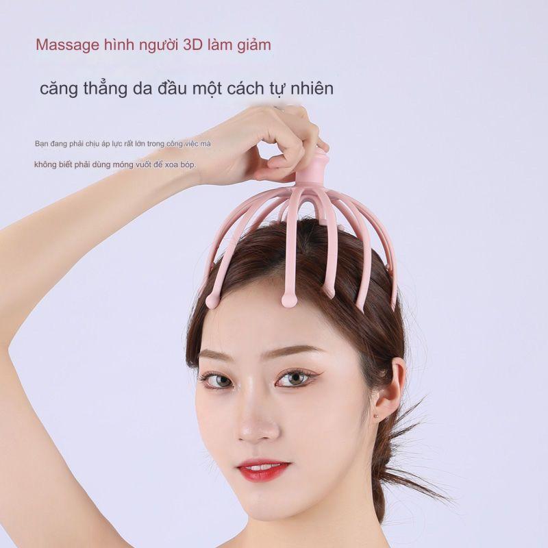 Máy mát xa đầu COD Máy mát xa da đầu 12 ngón tay Máy gãi đầu để giảm đau Chăm sóc đầu Massage Máy mát xa cơ thể Đầu bạch tuộc Máy mát xa da đầu Thiết bị cổ Giải phóng căng thẳng Máy mát xa thư giãn