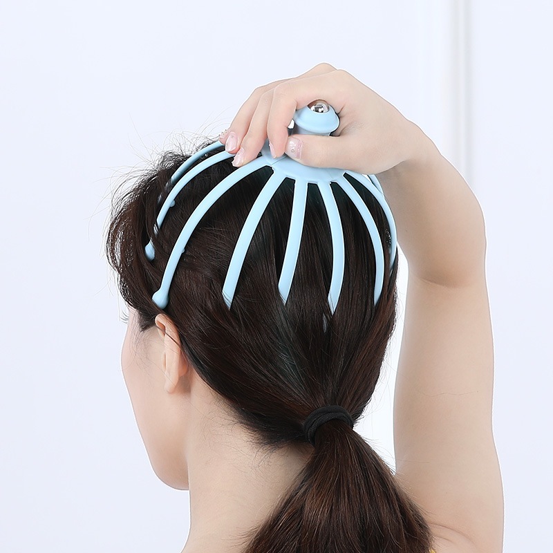 Máy mát xa đầu COD Máy mát xa da đầu 12 ngón tay Máy gãi đầu để giảm đau Chăm sóc đầu Massage Máy mát xa cơ thể Đầu bạch tuộc Máy mát xa da đầu Thiết bị cổ Giải phóng căng thẳng Máy mát xa thư giãn