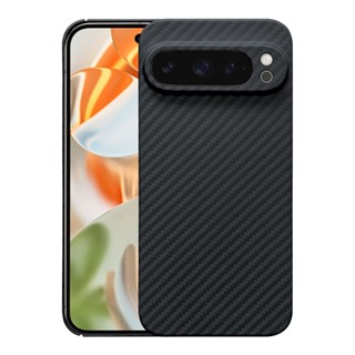 Phù hợp với Ốp điện thoại Google PiXEL 9 Pro XL Kevlar Aramid Fiber Vỏ cứng bằng sợi Carbon nhẹ