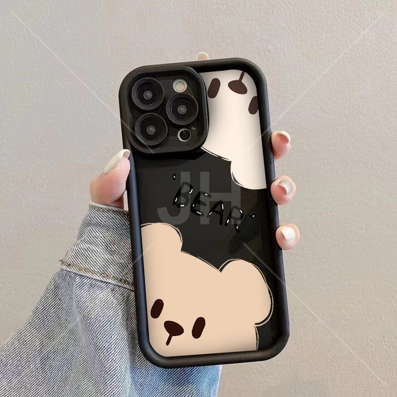 ốp lưng Samsung S10 Plus S20 S20 Plus S20 Ultra S10 ốp lưng Mới sáng tạo tiếng Anh gấu 5 màu sắc